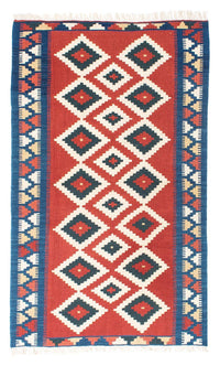 Kelim Rug - Oriental - 156 x 98 cm - red
