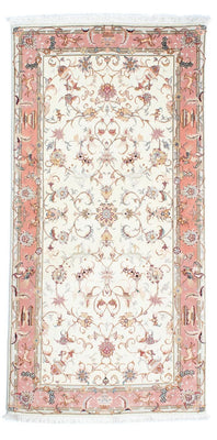 Runner Perser Rug - Tabriz - Royal - 202 x 100 cm - beige