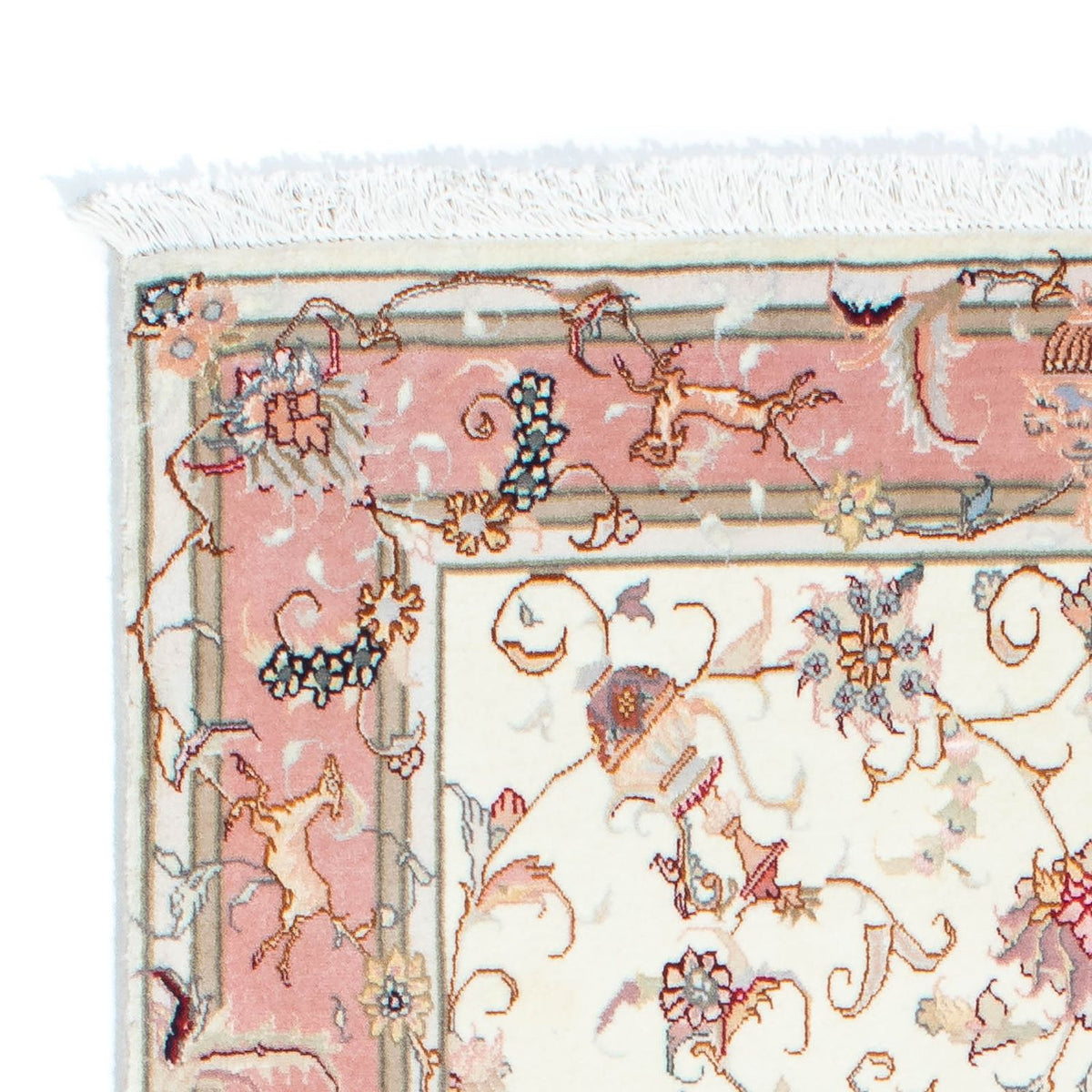 Runner Perser Rug - Tabriz - Royal - 202 x 100 cm - beige