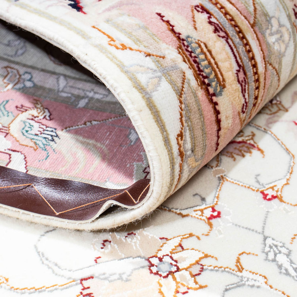 Runner Perser Rug - Tabriz - Royal - 202 x 100 cm - beige