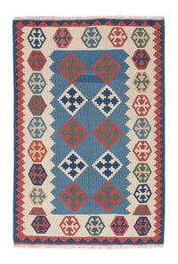 Kelim Rug - Oriental - 168 x 115 cm - blue