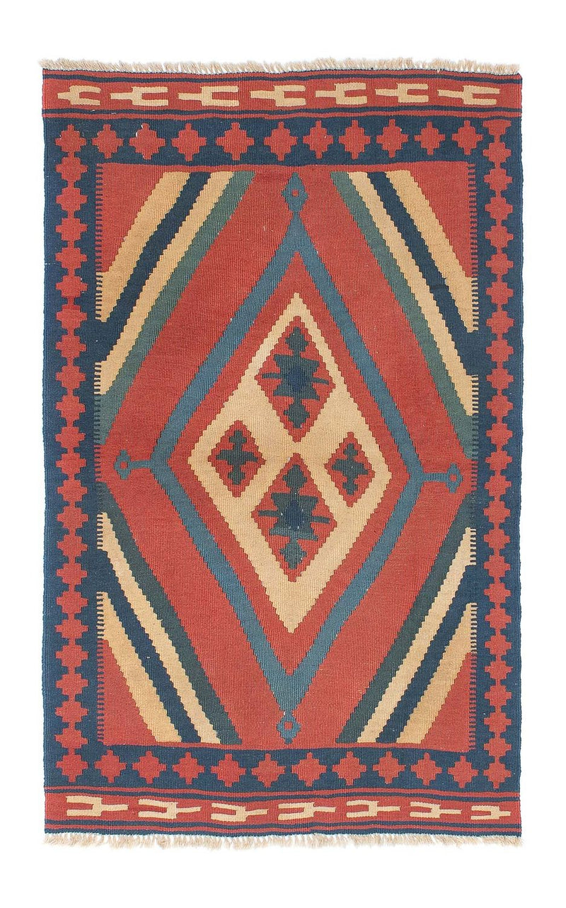 Kelim Rug - Oriental - 150 x 97 cm - dark red