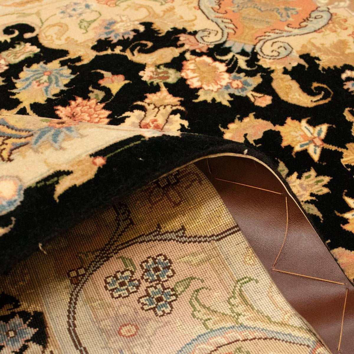 Perser Rug - Tabriz - Royal - 151 x 103 cm - black