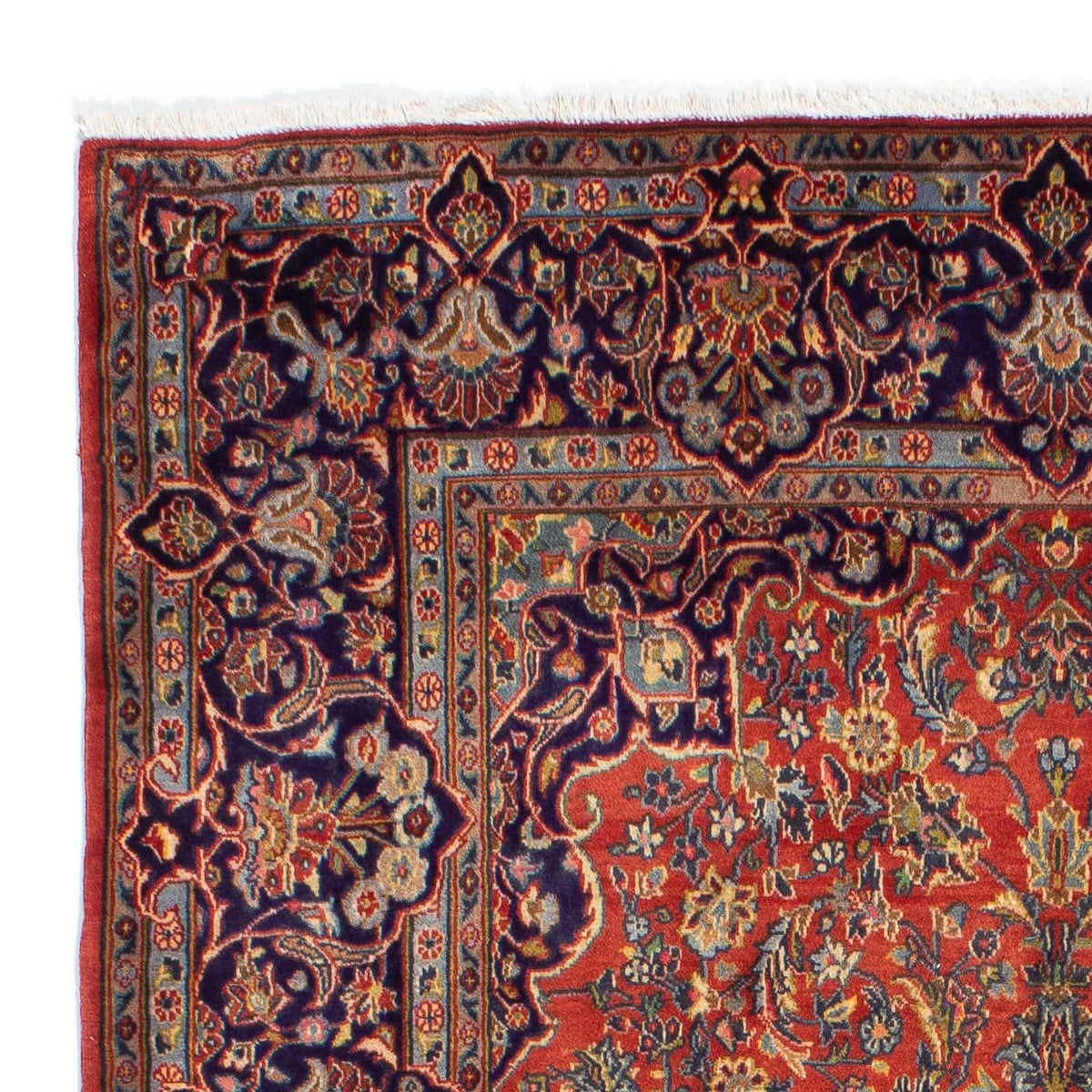 Kashan Rug 140x222cm - Persian Rugs - rust