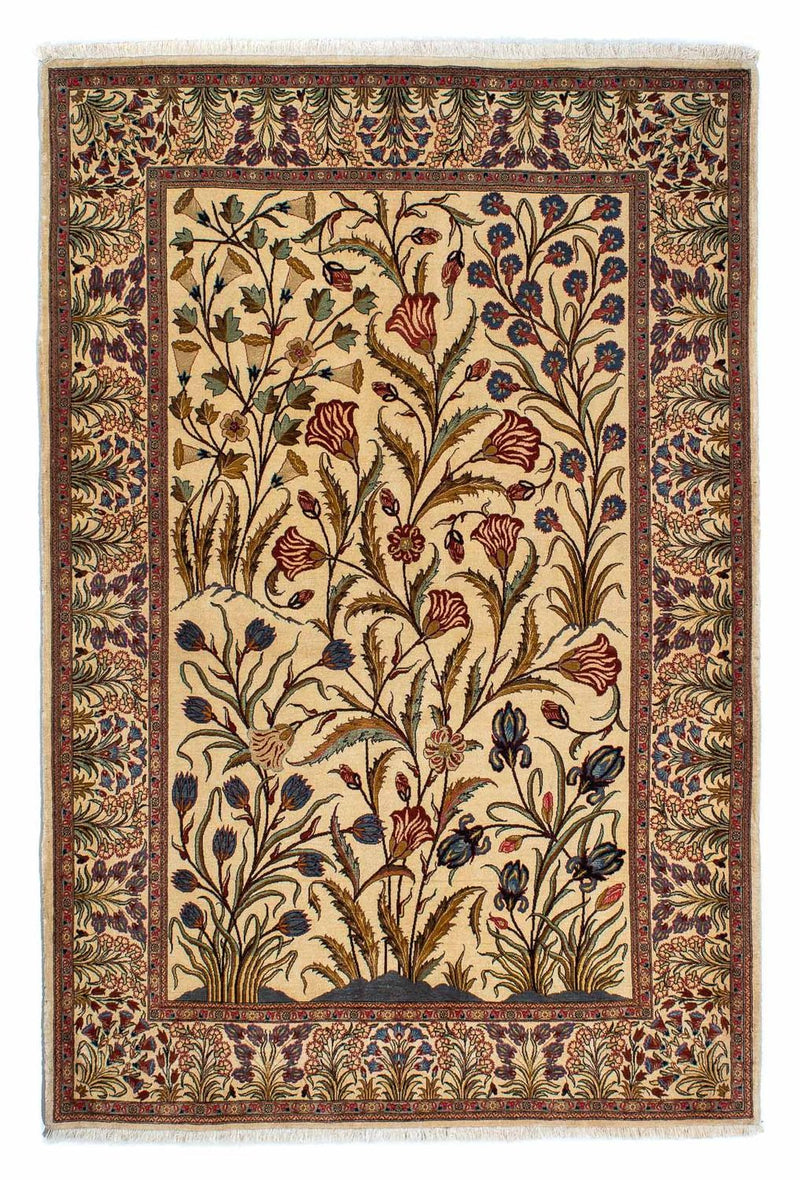 Perser Rug - Ghom - 206 x 142 cm - light brown