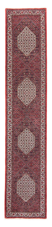 Runner Perser Rug - Bidjar - 415 x 82 cm - dark red
