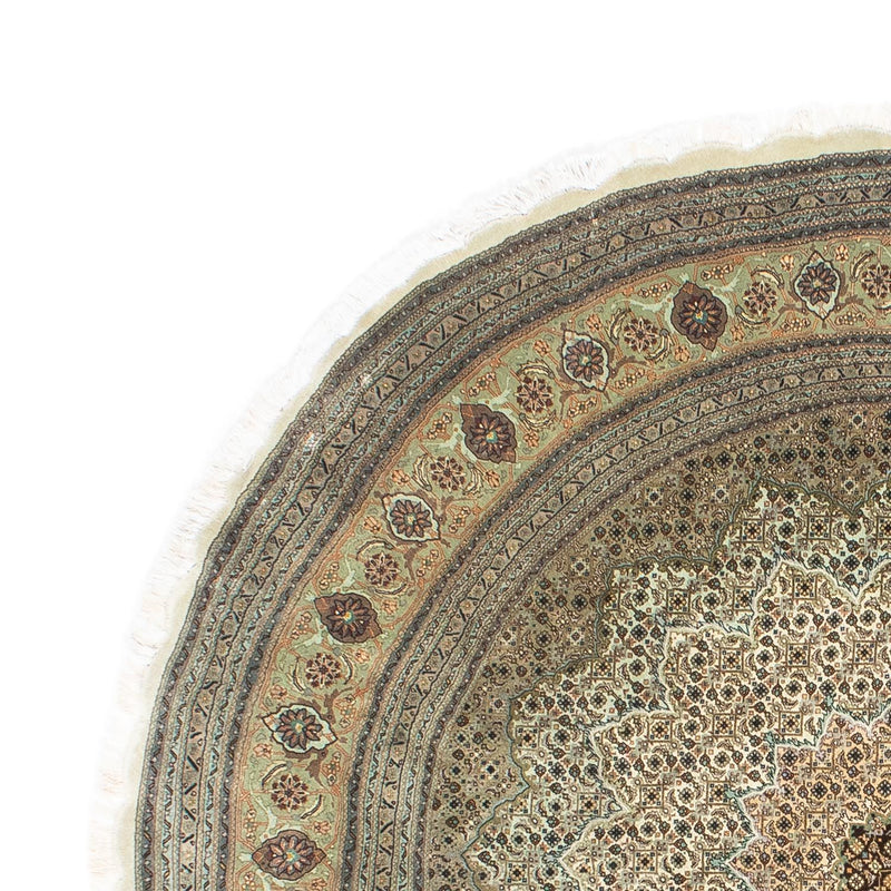 Perser Rug - Tabriz - Royal round  - 195 x 195 cm - beige