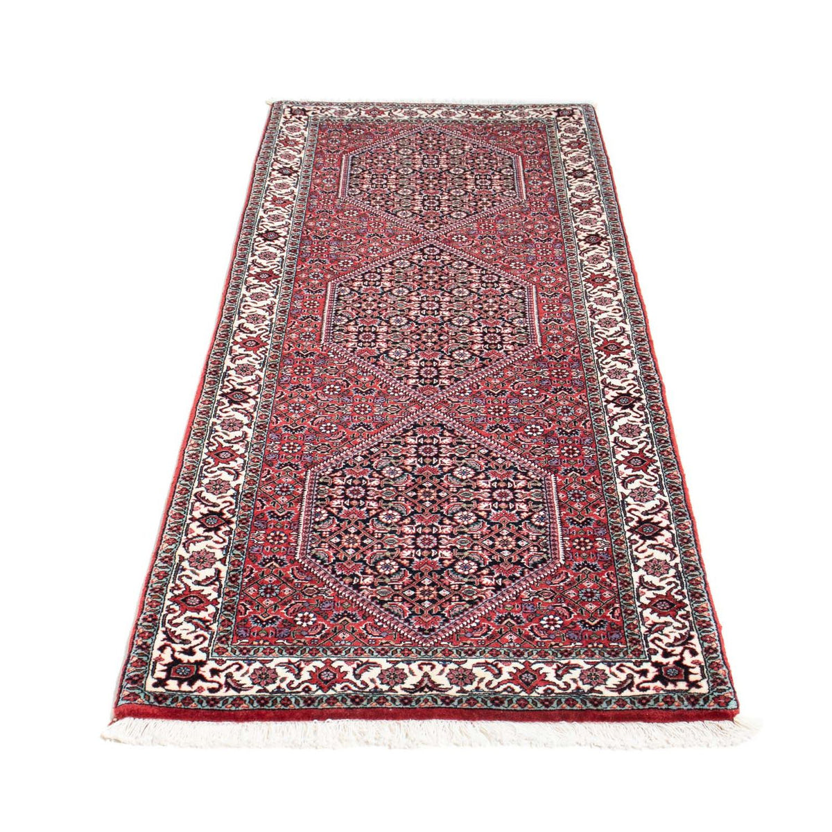 Runner Perser Rug - Bidjar - 198 x 73 cm - dark red