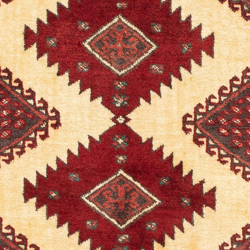 Turkaman Rug - 133 x 92 cm - dark red