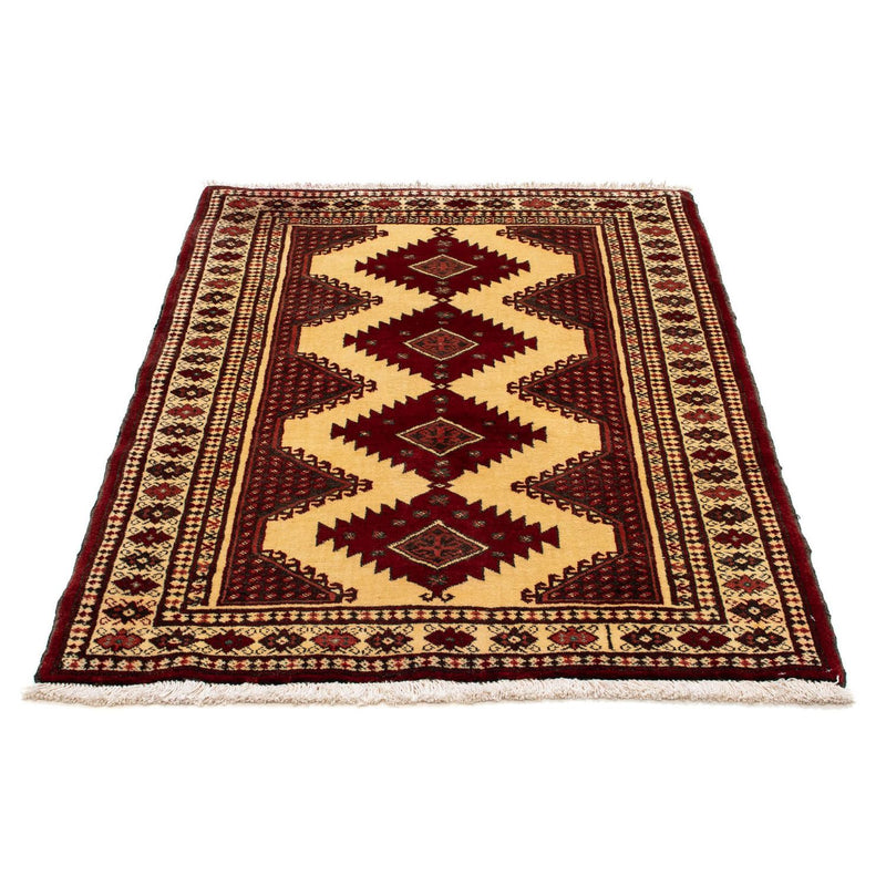 Turkaman Rug - 133 x 92 cm - dark red