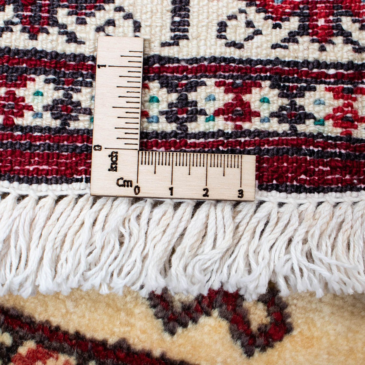 Turkaman Rug - 133 x 92 cm - dark red