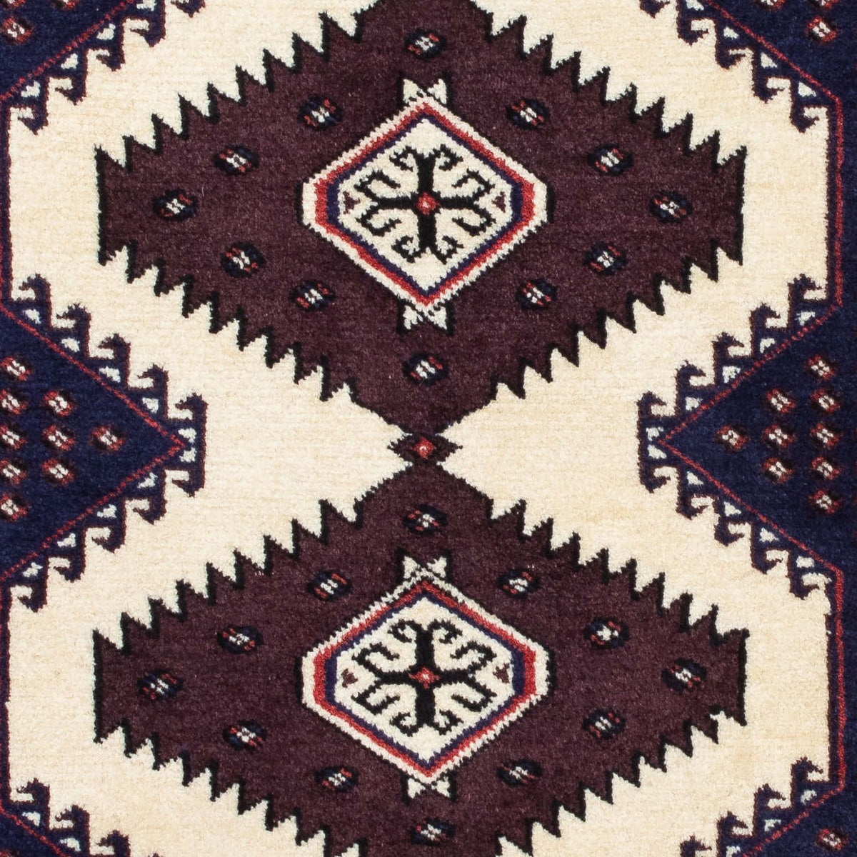Turkaman Rug - 139 x 87 cm - multicolored