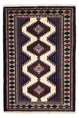 Turkaman Rug - 133 x 86 cm - multicolored