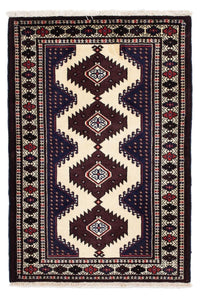 Turkaman Rug - 133 x 86 cm - multicolored