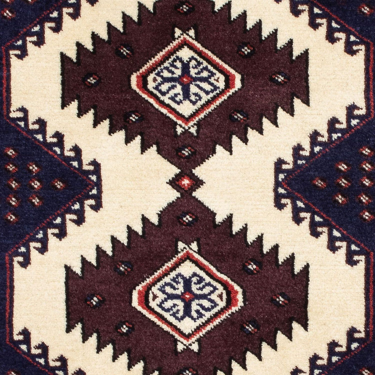 Turkaman Rug - 133 x 86 cm - multicolored