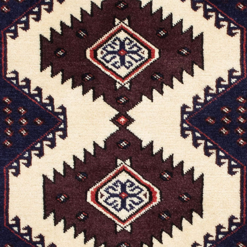 Turkaman Rug - 133 x 86 cm - multicolored