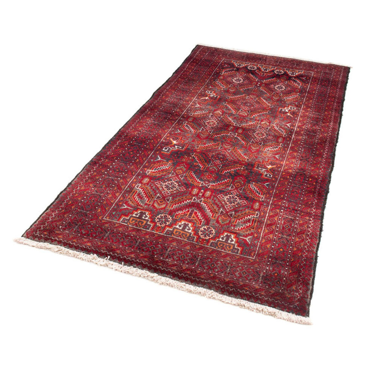Runner Belutsch Rug - 212 x 105 cm - red