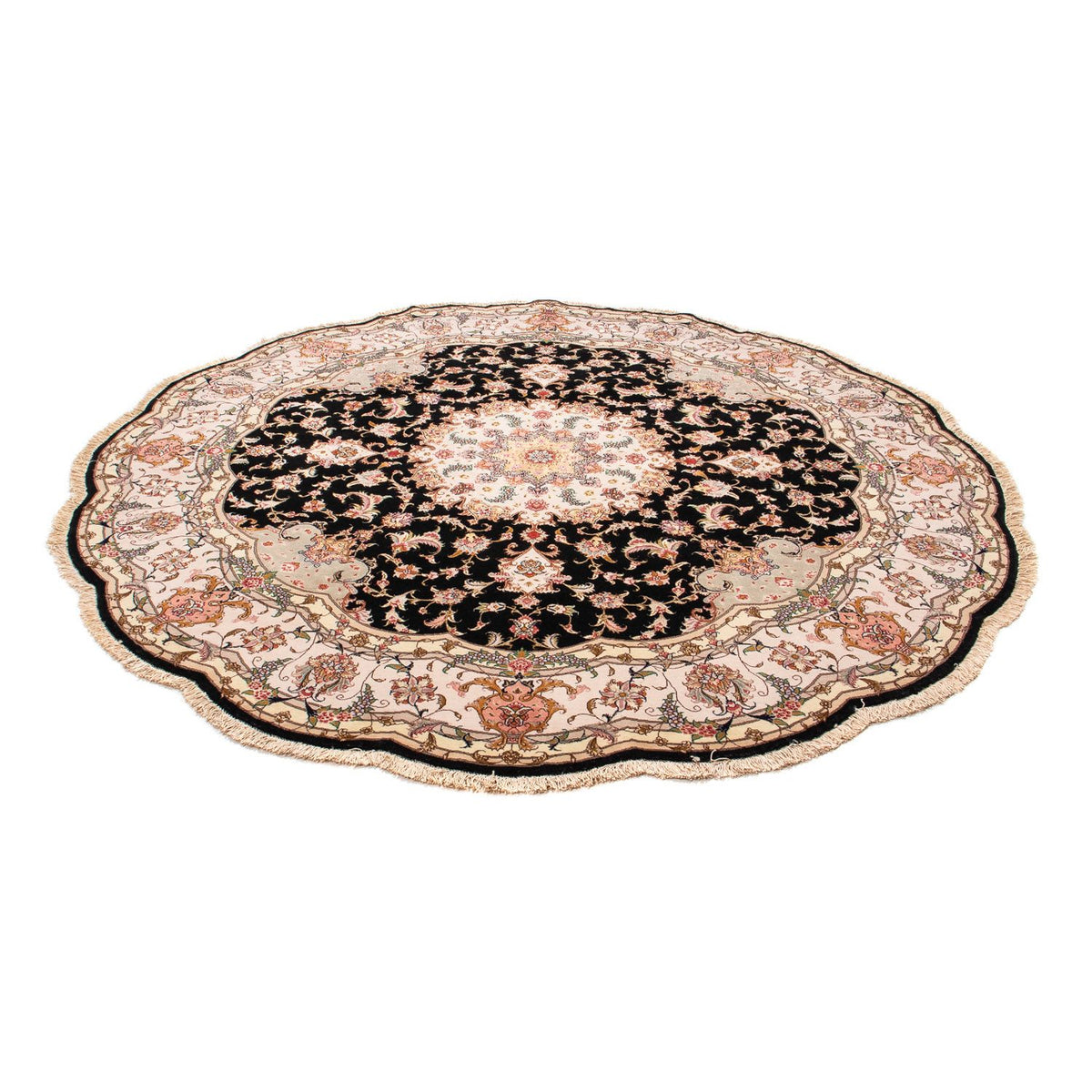 Perser Rug - Tabriz - Royal round  - 208 x 208 cm - dark blue