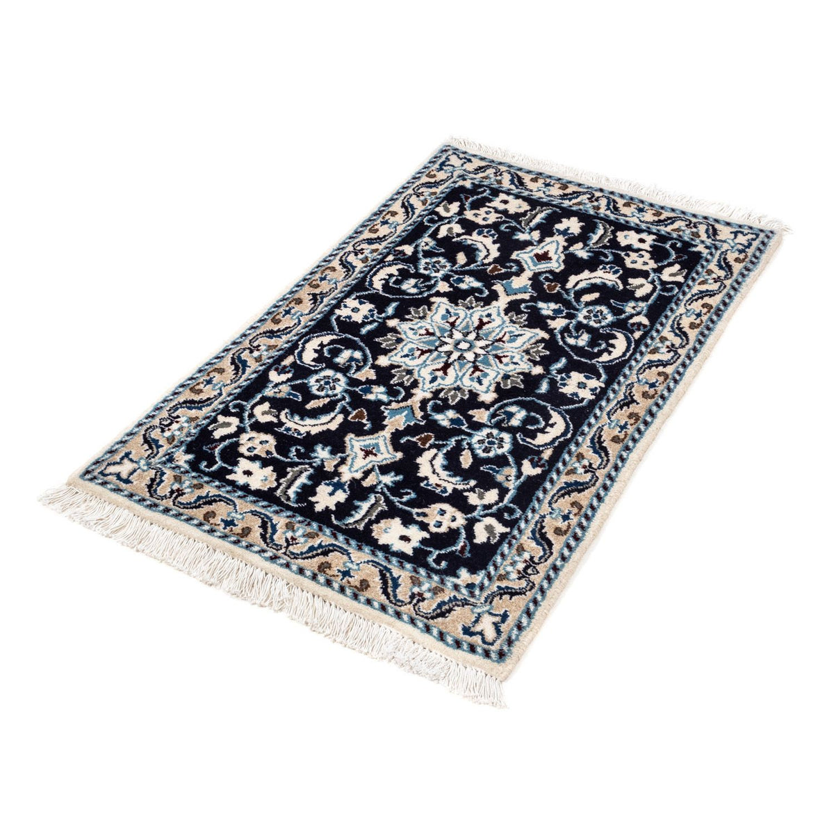 Perser Rug - Nain - 94 x 58 cm - dark blue