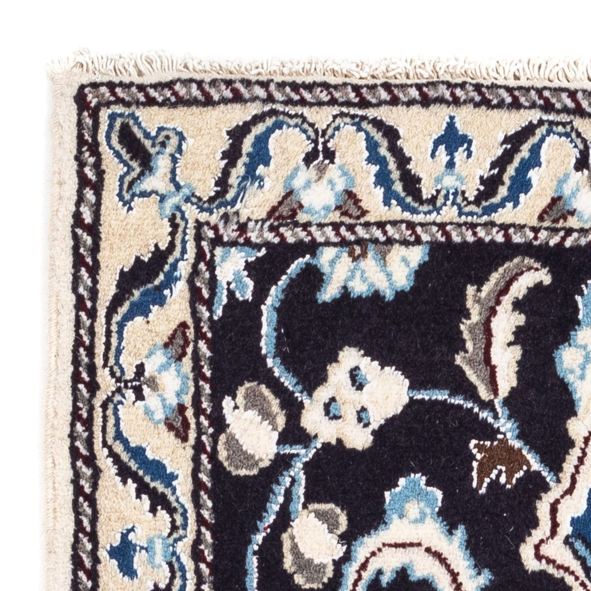 Perser Rug - Nain - 101 x 55 cm - dark blue