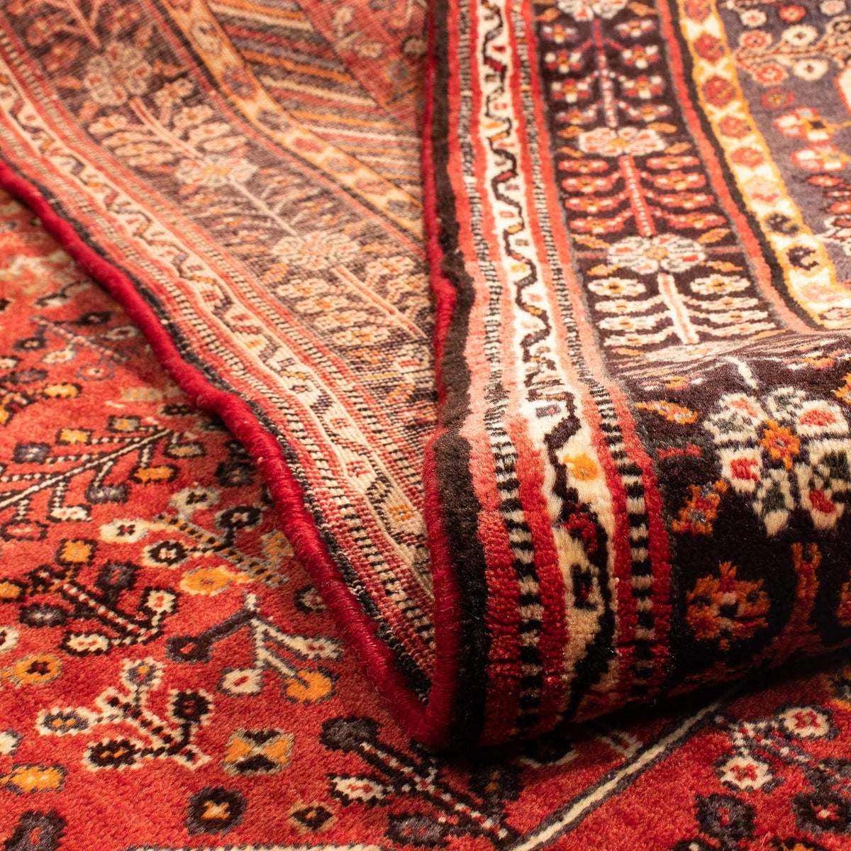 Perser Rug - Nomadic - 288 x 203 cm - dark red