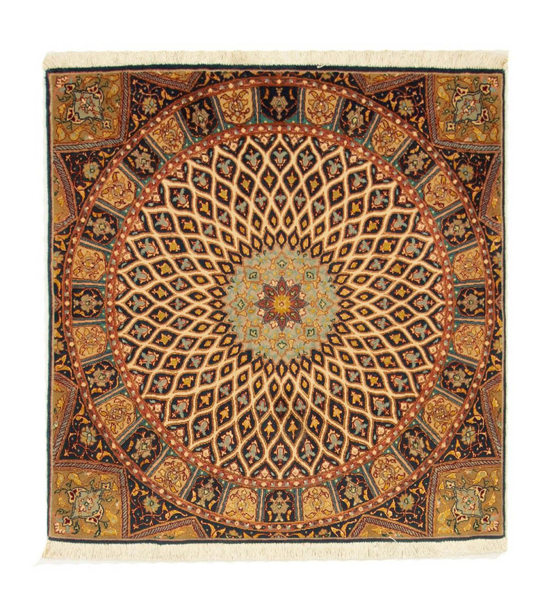 Perser Rug - Tabriz - Royal square  - 100 x 100 cm - multicolored