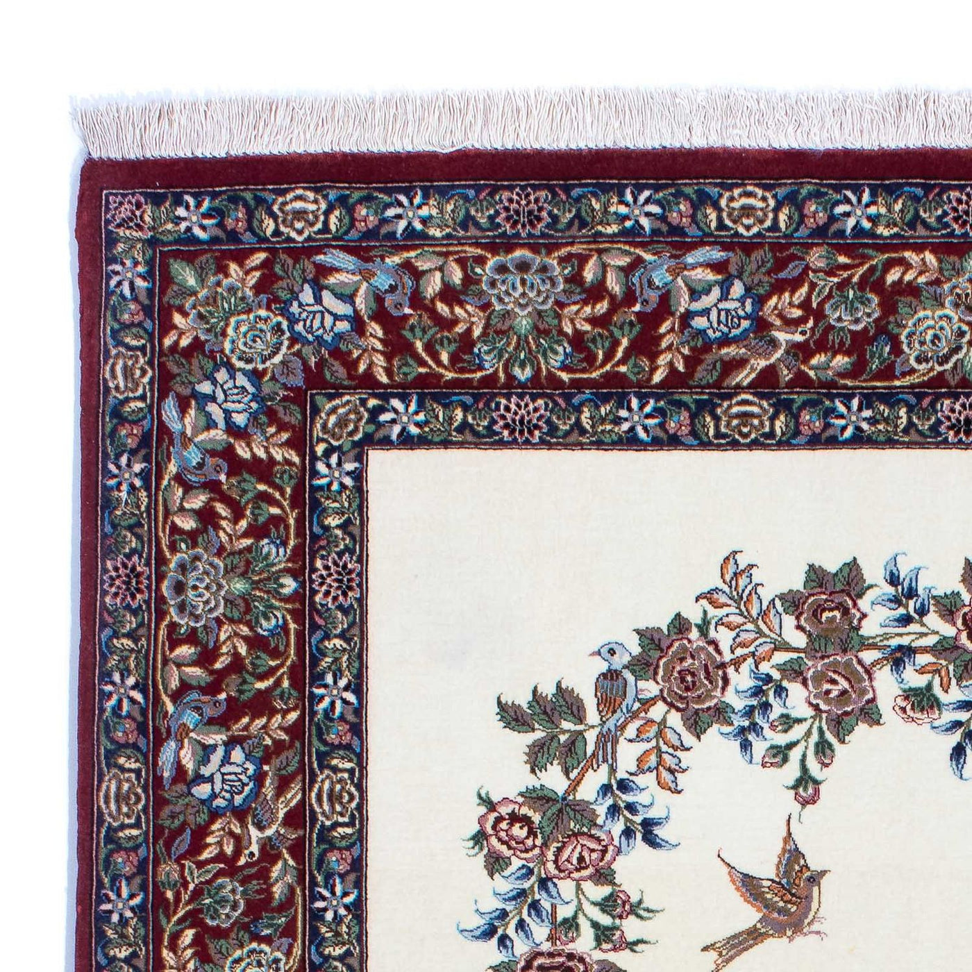 Qom Rug 202x135cm - Persian Rugs