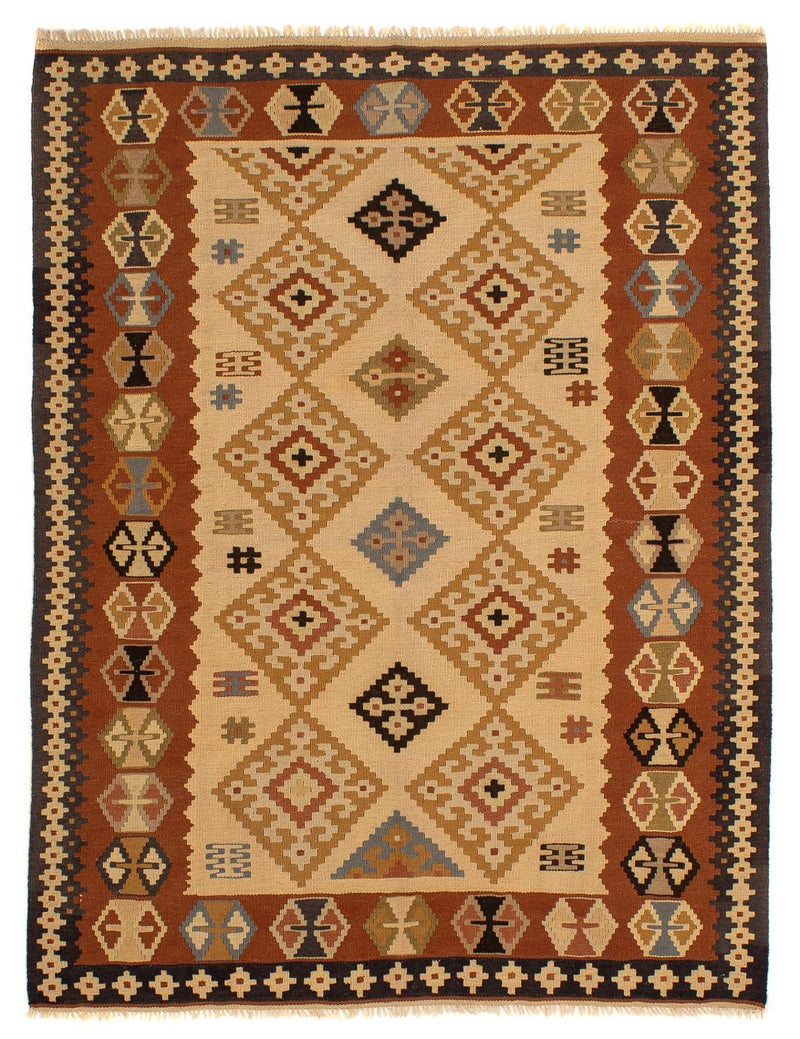 Kelim Rug - Oriental - 208 x 160 cm - brown