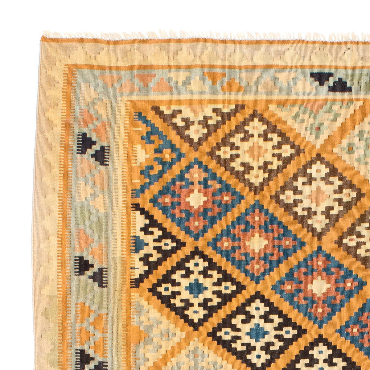 Kelim Rug - Oriental - 195 x 156 cm - light brown
