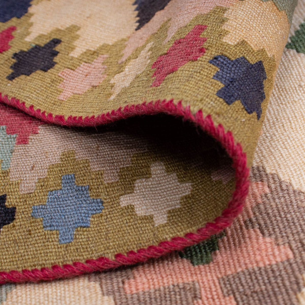 Kelim Rug - Oriental - 216 x 127 cm - beige