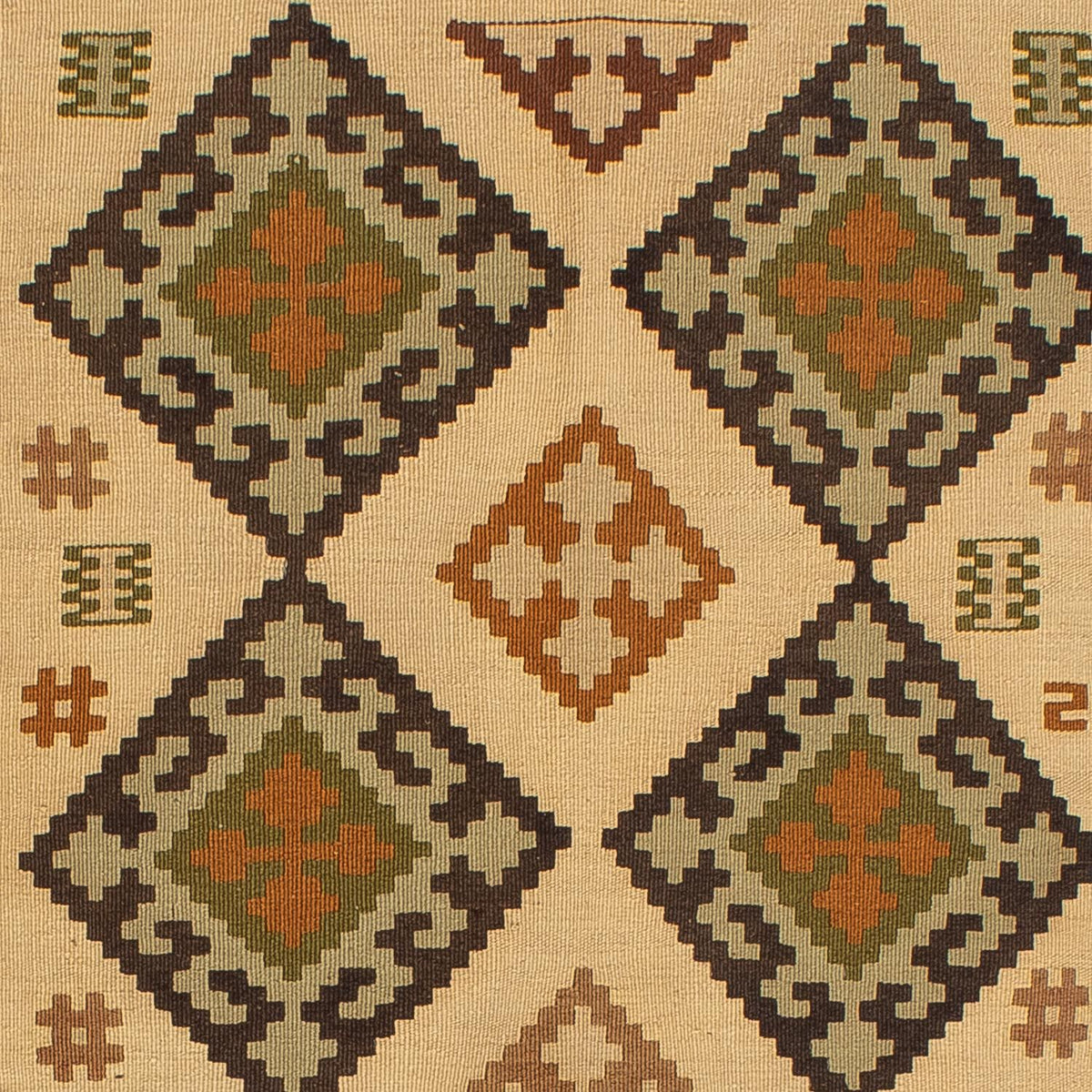 Kelim Rug - Oriental - 198 x 135 cm - light brown