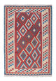Kelim Teppich - Oriental 186 x 125 cm - dunkelrot