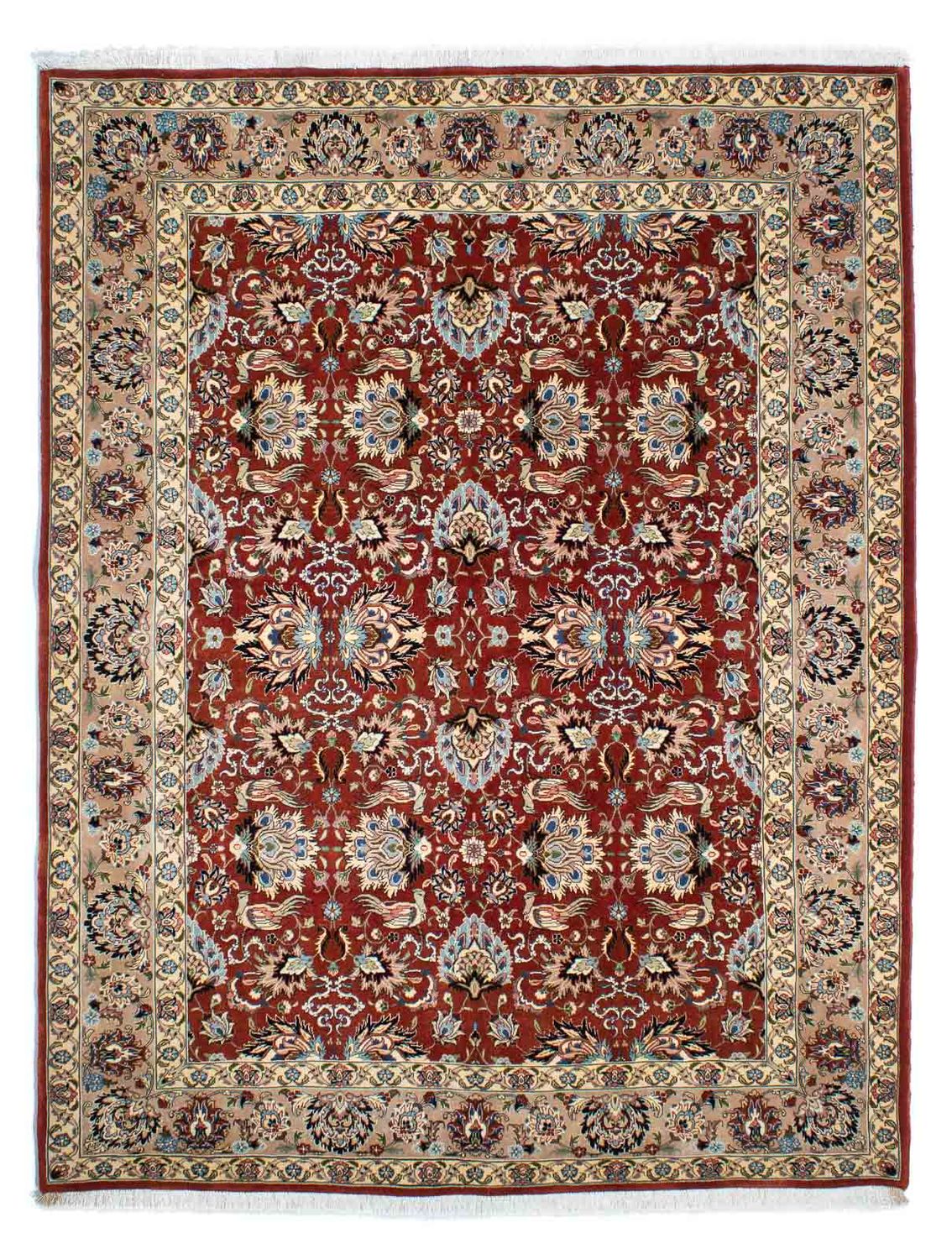 Perser Rug - Ghom - 232 x 180 cm - dark red