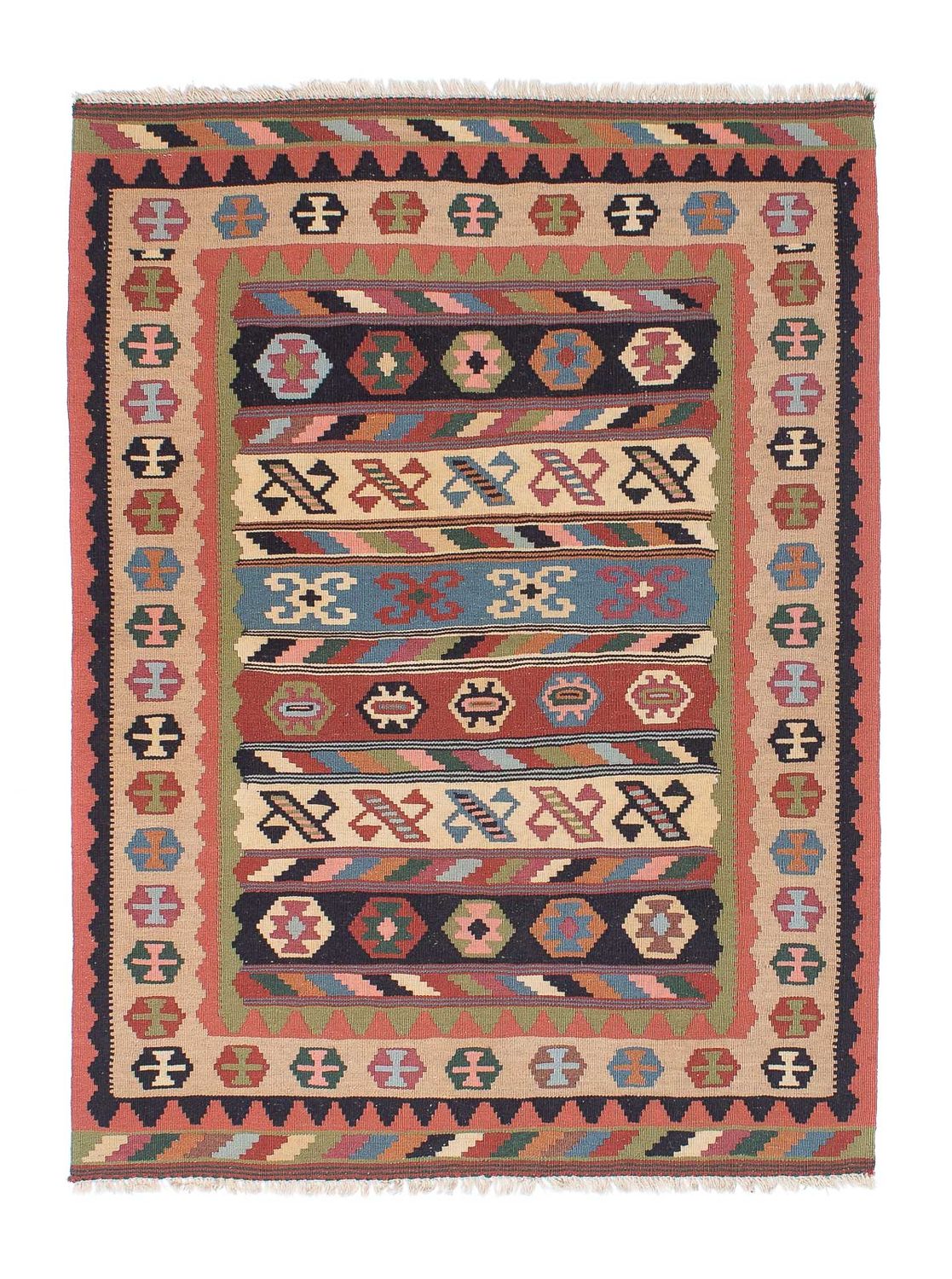 Kelim Rug - Oriental - 144 x 105 cm - multicolored