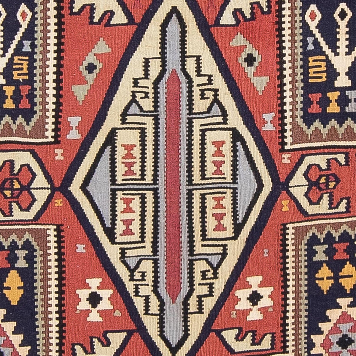 Runner Kelim Rug - Oriental - 382 x 102 cm - multicolored
