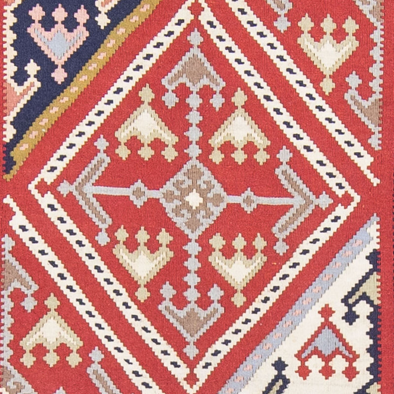 Runner Kelim Rug - Oriental - 384 x 100 cm - multicolored