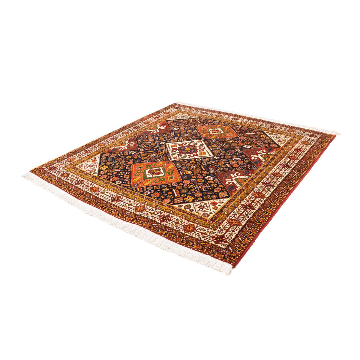 Perser Rug - Nomadic square  - 208 x 201 cm - dark blue