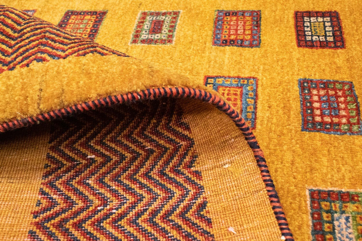 Gabbeh Rug - Loribaft Perser - 150 x 102 cm - gold