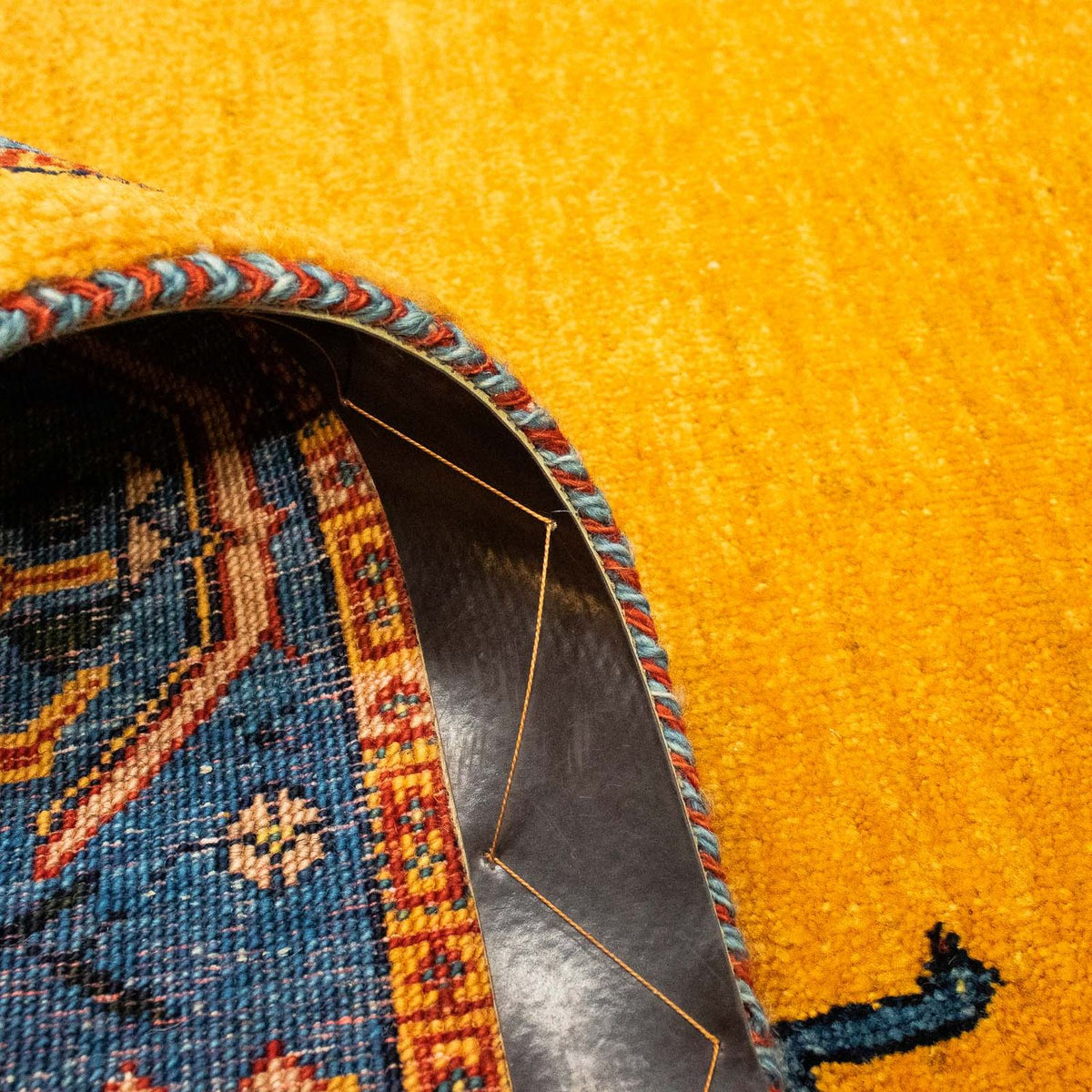 Gabbeh Rug - Loribaft Perser - 143 x 109 cm - gold