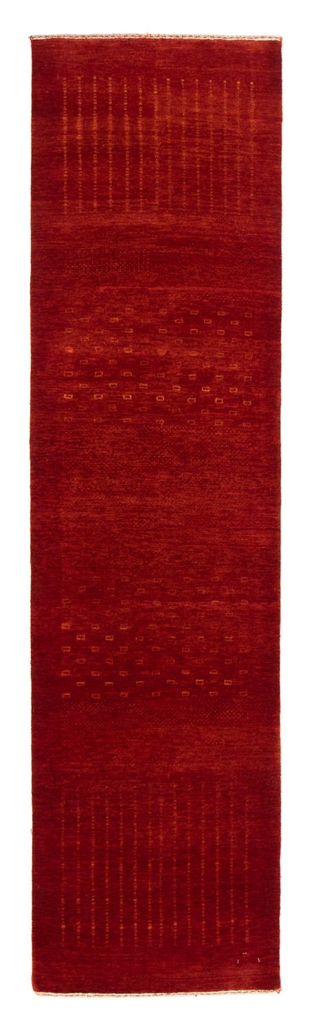 Runner Gabbeh Rug - Loribaft Perser - 307 x 80 cm - red
