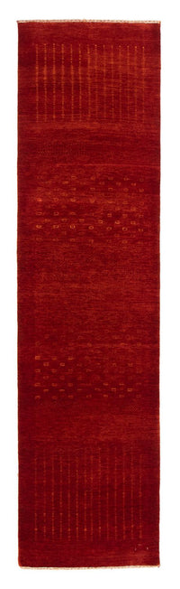 Runner Gabbeh Rug - Loribaft Perser - 307 x 80 cm - red