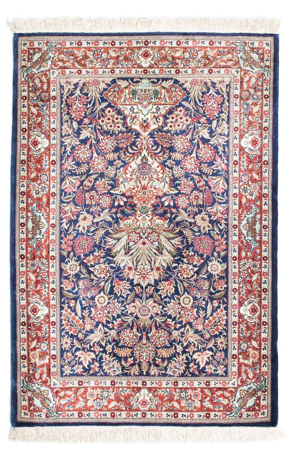 Perser Rug - Ghom - 118 x 80 cm - dark blue