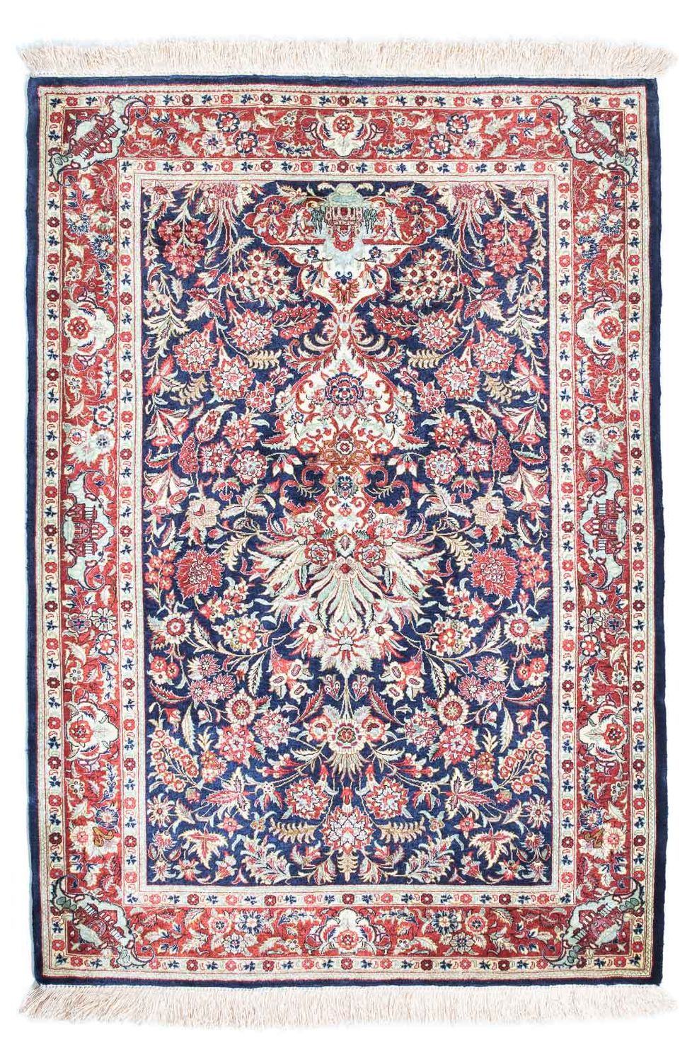 Perser Rug - Ghom - 121 x 84 cm - dark blue