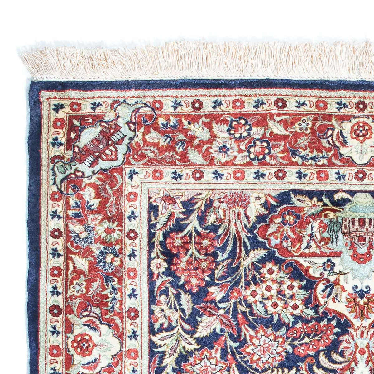 Perser Rug - Ghom - 121 x 84 cm - dark blue