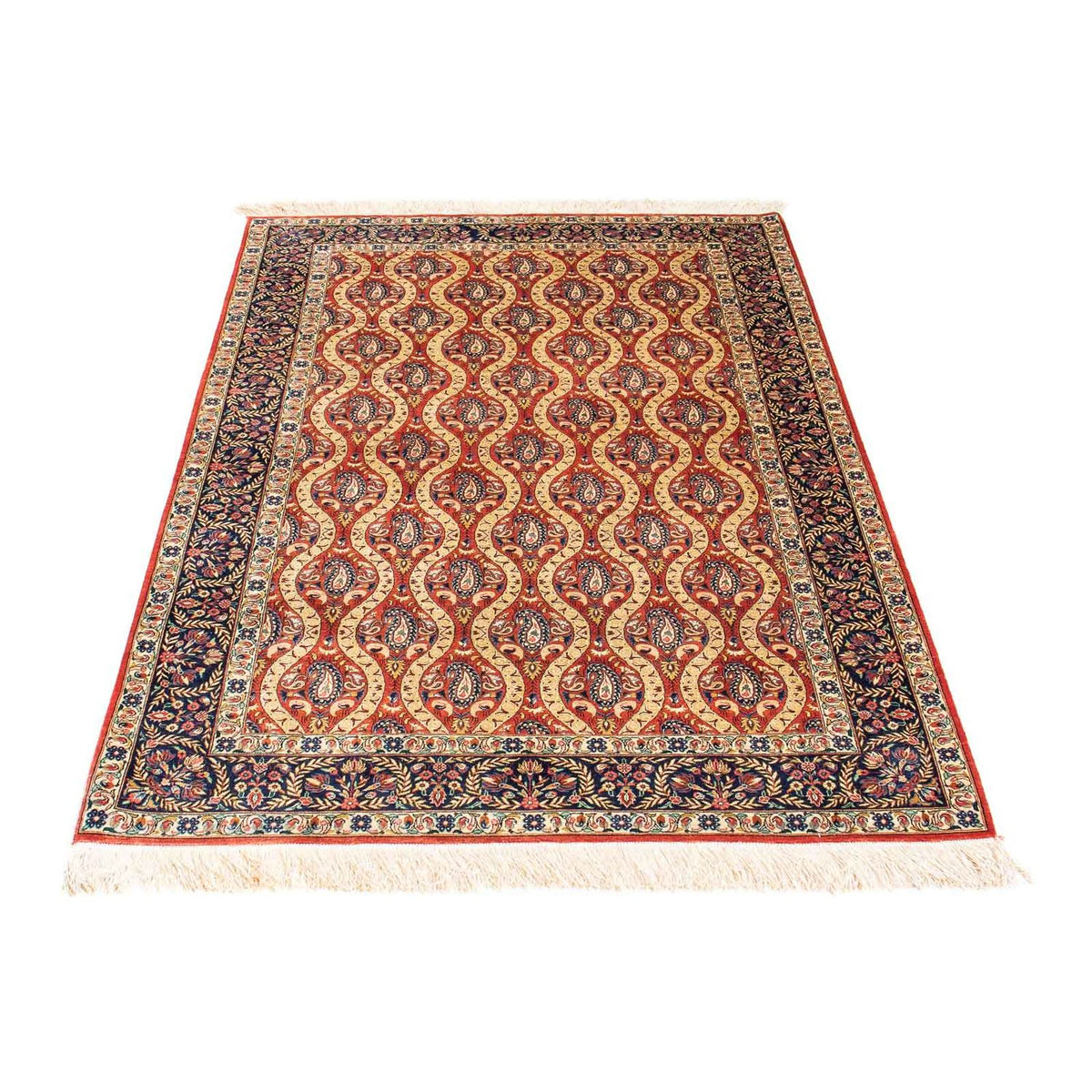 Perser Rug - Ghom - 150 x 98 cm - red