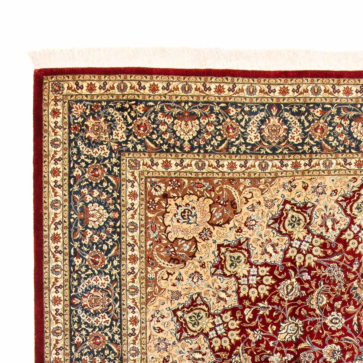Qom Rug 198x296cm - Persian Rugs