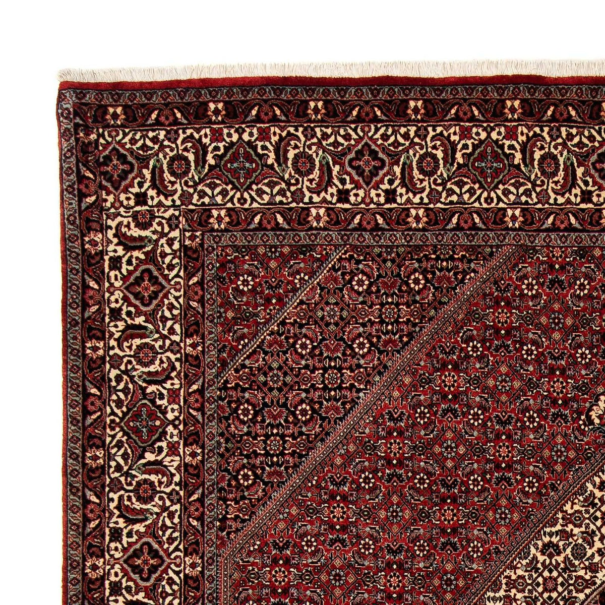 Perser Rug - Bidjar - 253 x 202 cm - dark red