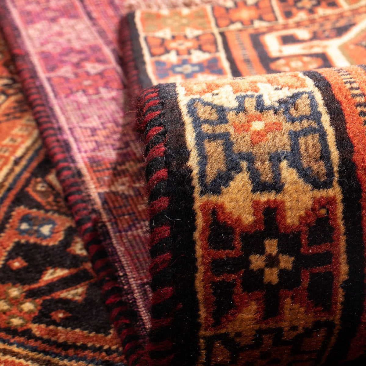 Perser Rug - Nomadic - 290 x 185 cm - dark red