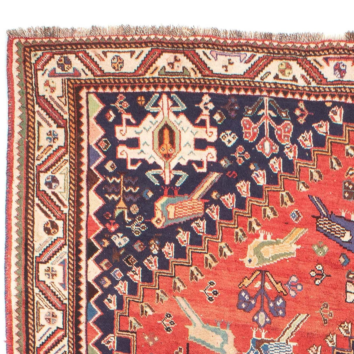 Perser Rug - Nomadic - 257 x 205 cm - red