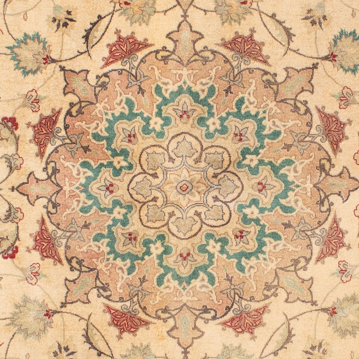 Perser Rug - Tabriz - Royal - 203 x 156 cm - light brown